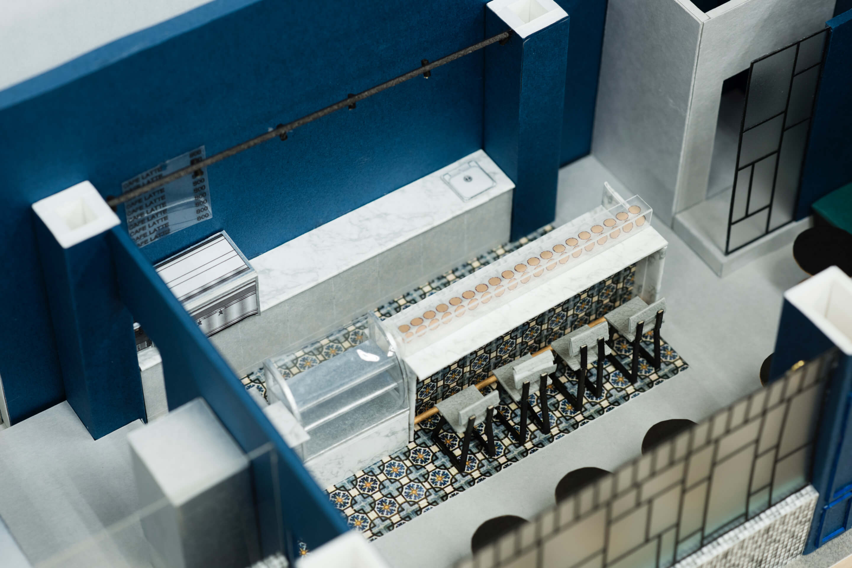 DECO｜1年次｜Element 5｜商空間「カウンターのある小さな飲食店舗」