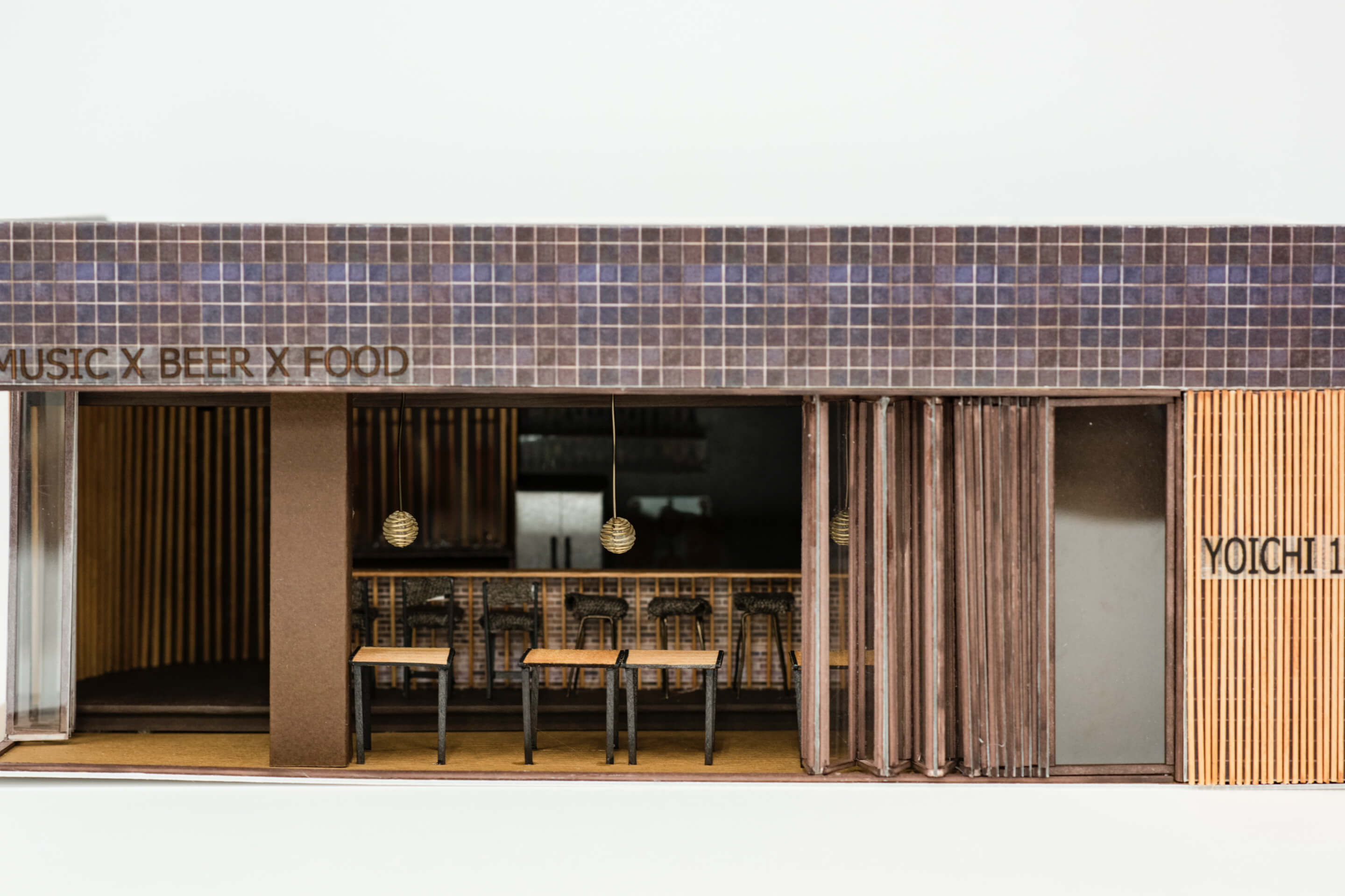 DECO｜1年次｜Element 5｜商空間「カウンターのある小さな飲食店舗」