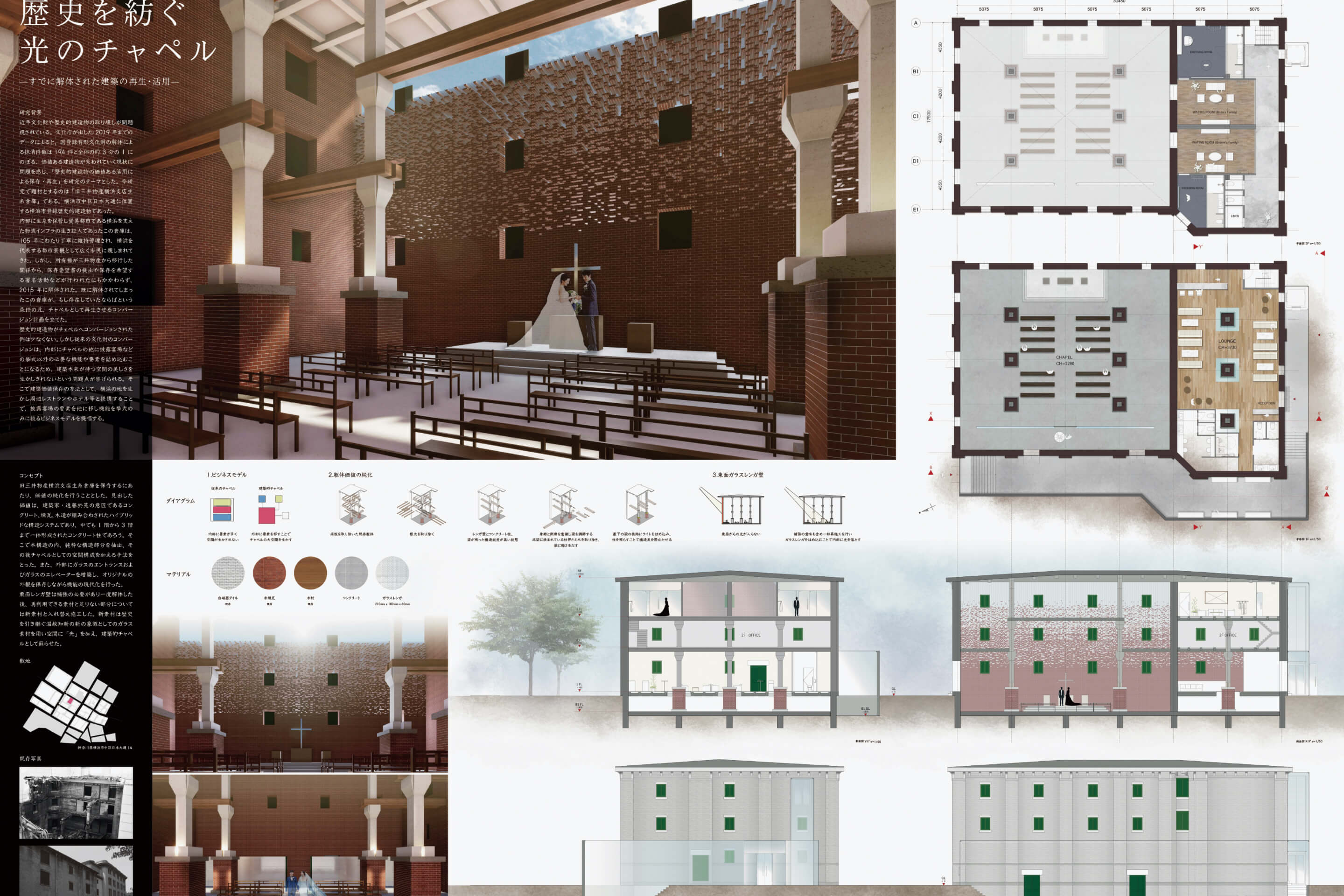 DECO｜1年次｜Element 5｜商空間「カウンターのある小さな飲食店舗」