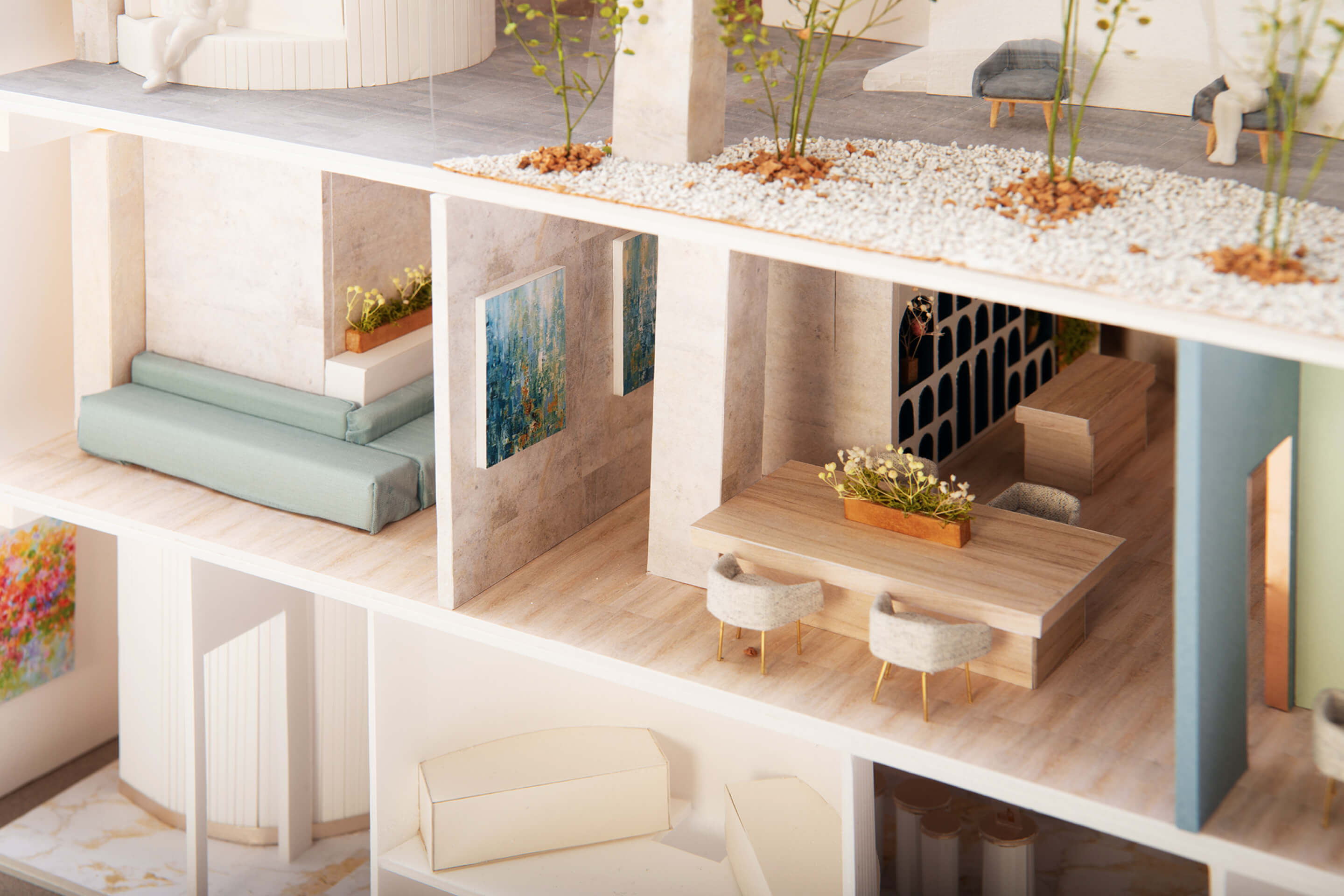 DECO｜1年次｜Element 5｜商空間「カウンターのある小さな飲食店舗」